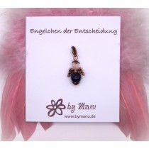 02. Engelchen der Entscheidung - aus Edelstein-Perlen - Rosenquarz & Amethyst