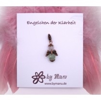 03. Engelchen der Klarheit - aus Edelstein-Perlen - Rosenquarz & Fluorit