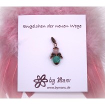 08. Engelchen der neuen Wege - aus Edelstein-Perlen - Rosenquarz & Achat