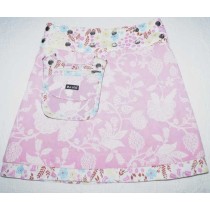 Moshiki "Mini Milk" Kinder-Wende-Wickel-Röckchen aus Baumwolle mit abnehmbarer Tasche Größe 104-152 - rosa 115/23