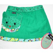 Kinder-Wende-Wickel-Röckchen #2 Lollipop Feincord mit abnehmbarer Tasche für die Kleinsten Größe 86-110 - 2207 grün