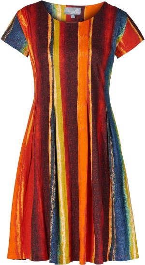 Himalaya Kleid dunkelrot * Bio Baumwolle * Regenbogen * Größe XS