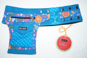 Moshiki Hot Belt YOFI Die praktischde Hip Bag für Handy & co 2226 türkisblau / bunt