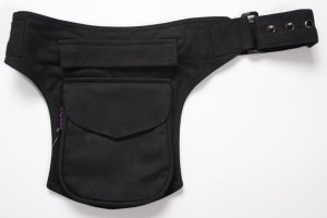 Moshiki Hot Belt MADRID geräumige Hüfttasche mit praktischen Unterteilungen schwarz